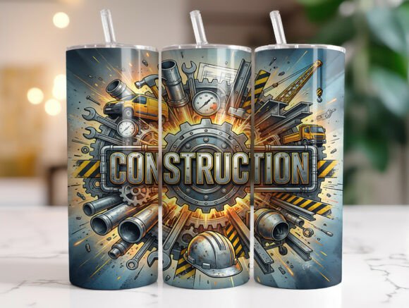 Builder Life Tumbler Sublimation Graphics & Wraps
