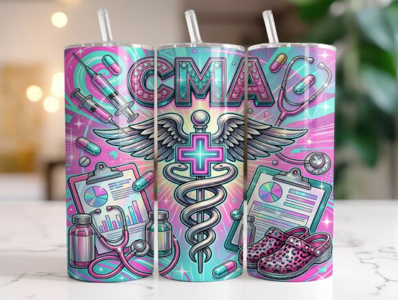 CMA Medical Staff Skinny Tumbler Graphics & Wraps
