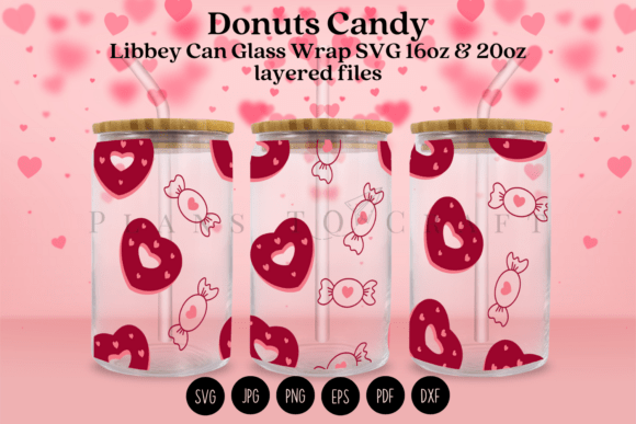 Donuts Candy Valentine: Tumbler Wraps & Graphics Review
