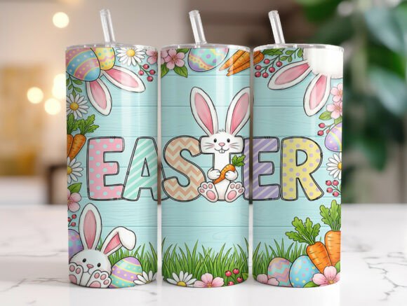 Easter Bunny Pastel Wood Tumbler Wrap: A Designer's Review