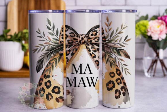 Leopard Bow Mama Skinny Tumbler: Graphics & Tumbler Wraps Review