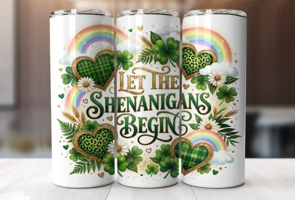 Let the Shenanigans Begin Tumbler Wrap Graphics