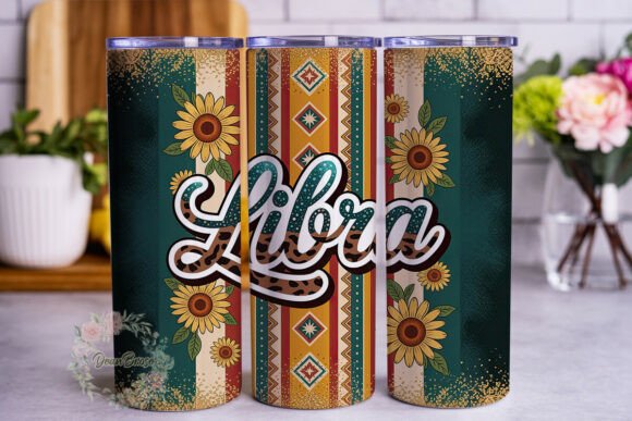 Libra Zodiac Sunflower Tumbler Wrap Graphics Review